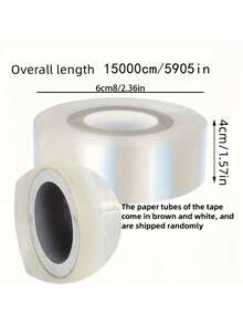 1 Roll 4cm*50m Transparent Self-Adhesive Gardening Tape, Multi-Purpose Furniture Protective Film, Plant Transplanting, Grafting & Wound Care Tape, Suitable For Vegetable Bundling, Gardening, Tying & Wrapping - 4cm Wide - View 3