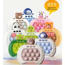 Kids' Fast Press Game Machine, 999 Levels, 4 Modes, Bubble Fingertip Toy. Handheld Fast Press Bubble Machine With Instant Sound Feedback, Sensory Whack-A-Mole Game, Relieves Anxiety And Stress For Teens And Adults, Birthday Gift, Christmas Gift. ... - Multicolor - View 1
