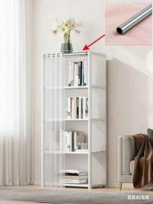 1 chiếc tủ quần áo di động, tủ sách hình khối đa năng, kích thước 31,5"x15,7", giá để đồ trưng bày độc lập có rèm, kệ sách cho phòng ngủ và phòng khách, món quà Giáng sinh và Lễ tạ ơn tuyệt vời nhất - trắng - Xem 14