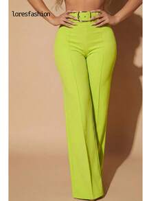 Women Pants - Lime Green - View 6
