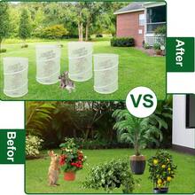 Pop-Up Plant Cover, Insect Barrier Net, Garden Plant Protection Cover, Mini Greenhouse Plant Protection Cage With Stand, Suitable For Outdoor Garden Plants - One Size Fits All - View 5