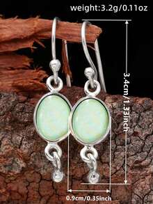 1 par de pendientes colgantes con encanto para mujeres para boda, compromiso, aniversario, fiesta, joyería, regalo del Día de San Valentín - 1# - Ver 5