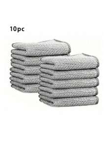30pcs Thick Double-Sided Steel Wire Cleaning Cloth, Kitchen Dishwashing Cloth, Cleaning Tool - A - View 11