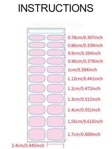 22pcs Spring/Summer Nude Brown Colour-Blocked French Polka Dot UV Free Gel Nail Strips, Playful Cute Gel Nail Stickers, No UV Damage, Protects Natural Nails, Easy To Use, Suitable For Women's Workplace Parties And Daily DIY Nail Art - Brown - View 5