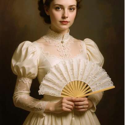 1把蕾丝流苏竹折扇，竹制扇骨，流苏装饰，镂空刺绣蕾丝扇面，传统中式手持扇，复古手工竹折扇，古董竹折扇，舞蹈扇，节日装饰 | 传统中式 | 复古宫廷风舞蹈表演/汉服搭配/便携式凉扇，精致流苏，轻巧便携，适合古装摄影、舞台表演、日常出行、女士礼物、婚礼回礼、毕业典礼、婚礼、家居装饰，也是送给情侣或朋友的最佳生日礼物