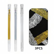 3/9 bút dạ quang nghệ thuật 0.6mm, nét vẽ móc, màu trắng trung tính, vàng bạc, khô nhanh, chống thấm nước, thích hợp cho việc vẽ và đánh dấu trong lớp học. - Nhiều màu - Xem 10