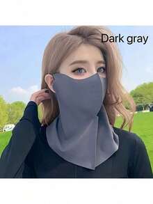 1pc Women's Outdoor Sun Protection Face Mask, Covers Face & Neck, Breathable & Cooling Design, Ideal Summer Gift - A - View 2