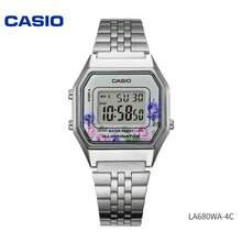 Casio 卡西欧经典复古方形腕表，男女通用，简约设计，日常佩戴 LA680WA-4C - 均碼 - 查看 5