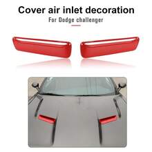 Hood Air Intake Cowl Vent Scoop Vents Trim Frame For Dodge Challenger SXT 2015+ - default - View 7