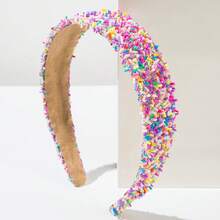1 chiếc băng đô hình bánh donut rắc đường ngọt ngào, băng đô cài tóc có đệm hình kẹo cầu vồng, phụ kiện tóc dễ thương, phong cách Y2K dành cho bé gái và phụ nữ, hoàn hảo cho sử dụng hàng ngày, dự tiệc, kỳ nghỉ và làm quà tặng, lễ hội, sinh nhật. - Màu Hồng Tươi - Xem 11