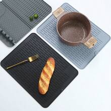 Silicone Dish Drying Rack, Drawer-Style Cutlery Organizer, Kitchen Utensil Storage Draining Mat - View 5