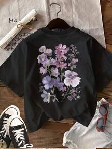 Women T-Shirts - 黑色 - 查看 2