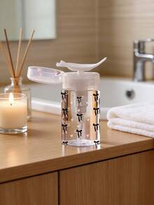 2pcs Refillable Travel Bottles With Bowknot Pattern, Transparent PET Material, 3.38oz/6.76oz Capacity, Suitable For Makeup Remover, Toner, Micellar Water, Round Top Design, Hand Wash, Reusable - Multicolor - View 5