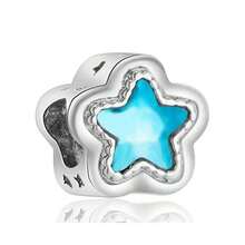 1件海洋系列吊坠，蓝色珠子，海星，贝壳，章鱼，海龟，星星，飞机，热气球珠子吊坠，适合DIY手链、项链、珠宝制作、护身符、工艺品、耳环、钥匙扣、脚链、项链挂件、包包挂件 - 藍色 - 查看 16