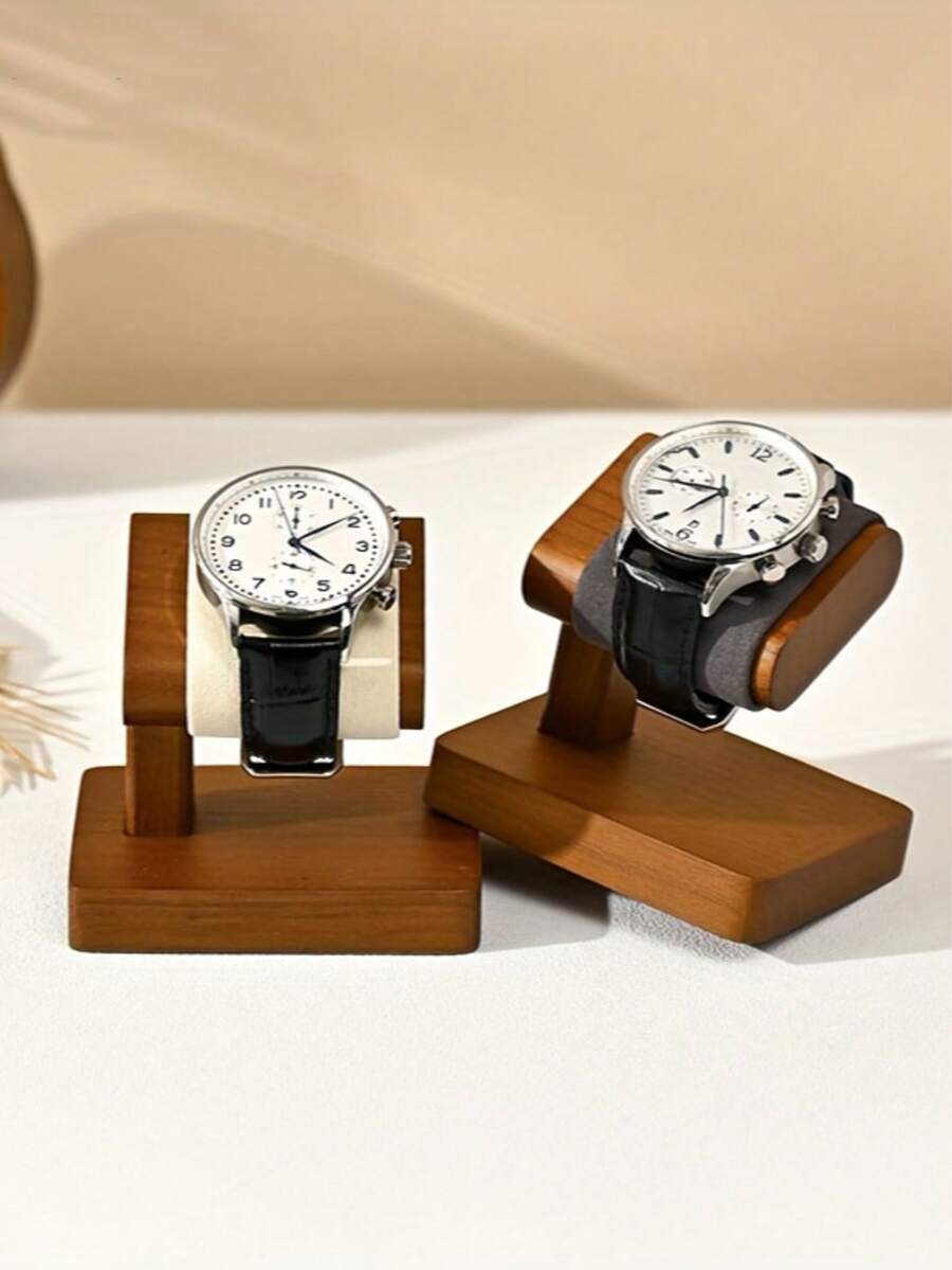 Vintage Wooden Watch Display Stand, Retail Store Display Rack For Watches, Jewelry - Solid Wood Watch Stand - View 1