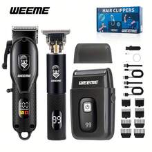 WEEME 3-In-1 Men's Grooming Set, Special Electric Trimmer And Comb Set, Modern Professional Design, Precise Cutting, Perfect Electric Trimmer Set For Beard Trimming And Styling - View 13
