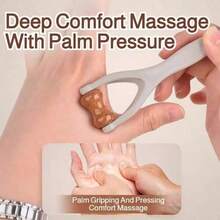 Natural Wooden Finger Massage Roller - Portable Soothing Hand And Knuckle Massager - Multicolor - View 3