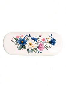 1 pezzo Custodia per occhiali di moda con stampa, scatola portaoggetti in stile Ins, stampata con fiocco rosso, fiocco rosa, stella leopardata, motivi a fiocco nero e nero, scatola portaoggetti multifunzionale, custodia per occhiali portatile e alla moda, in materiale plastico, impermeabile e resistente allo sporco, leggera e durevole, può contenere occhiali, cavi, chiavi, penne, note, ecc. - Multicolore - Visualizzare 10