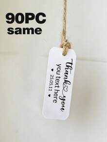 Etiquetas de regalo personalizadas con tema de boda, personalizables con nombre y fecha, hechas de cuerda de yute y de forma rectangular. Están disponibles en cartulina para fiestas, cajas y otros materiales. Estas etiquetas se pueden personalizar como etiquetas de boda, etiquetas con nombre de boda personalizadas, etiquetas de agradecimiento, decoraciones de fiesta y están hechas de papel kraft. - Multicolor 3 - Ver 17