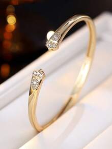 1 Stück modischer, minimalistischer, eleganter offener Armreif für Frauen, klassisches, anmutiges Accessoire, Geschenk für Liebste - Armband 1 - Übersicht 1