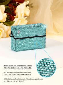 1pc Exclusive Luxury Rhinestone Studded Protective Case For TEREA, Fully Covered With A-Grade Artificial Diamonds For Sparkling Glamorous Effect, Suitable For TEREA, IQOS ILUMA, Best Used In Bright Lighting Environments - Multicolor - View 8
