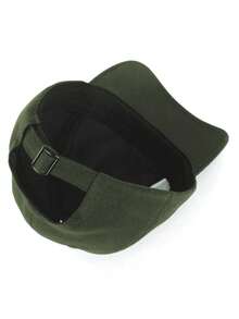 Unisex Men's And Women's Embroidered Adjustable Minimalist Dadhat Baseball Cap - Army Green - View 4
