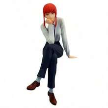 玛奇玛手办，控制恶魔坐在椅子上的动漫手办，粉丝收藏模型雕像。 - 彩色 - 查看 7