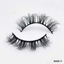 MKHLINA 1 Pair 15mm 5D Handmade False Eyelashes, Natural Daily Wear Faux Mink Lashes, Reusable, Suitable For Spring Summer Makeup - Black - View 17