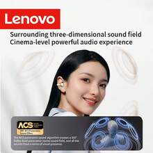 Lenovo 联想TA410经典夹式无线耳机，蓝牙5.4稳定连接，低延迟，长续航，HiFi音质，ENC通话降噪，人体工学设计，佩戴舒适 - 查看 4