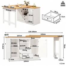 Bar Tables - Natural + White + MDF - View 10