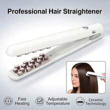 Wireless Charging Hair Straightener, 2-In-1 Curling Iron, USB Hair Straightener, Mini Portable Curling Iron With Volumizing Function. - 查看 3