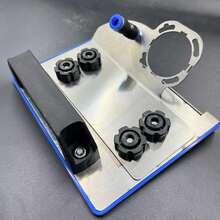 45 Degree Chamfering Machine For Angle Grinder, Universal Tile Stone Marble Chamfer Cutter Guide, Water Dust Suppression Cutting Bracket, 100-Type Grinder Compatible - Blue - View 2