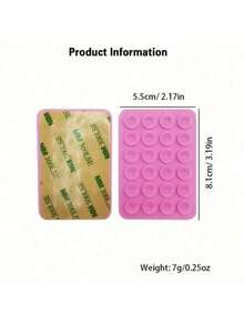 1pc Silicone Adhesive Phone Holder, Non-Slip Silicone Sticky Phone Stand, Phone Case Holder, Hands-Free Phone Accessory, Selfie & Video Shooting Stand, Multi-Functional Phone Accessory, Suitable For All Models - A - View 2