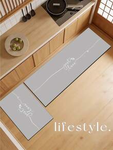 [HÀNG HOT!!!] 1 tấm thảm nhà bếp bằng cao su mềm, thấm hút tốt, dày 3.5mm, kích thước lớn hoặc nhỏ, kiểu dáng hiện đại tối giản, nền màu xám nhạt với đường cong và họa tiết hoa trang trí, có thể tự cắt cho vừa với kích thước nhà bếp, chất liệu bề mặt vải, lớp giữa là mút xốp, lớp dưới là cao su, thích hợp cho nhà bếp, phòng khách, phòng ngủ, phòng trẻ em, làm tấm lót chuột, phòng tắm, lối vào, ngoài trời, ban công, hành lang và các không gian khác trong nhà. - Nhiều màu - Xem 9