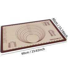 Esteras de silicona para hornear, 4 tamaños, hoja de revestimiento para horno antiadherente antideslizante reutilizable, estera de pastelería, para pizza, macarrón, galleta y pastel VCBQ - 30 x 21 cm - Ver 4