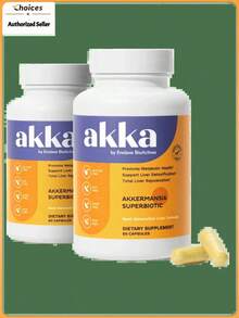 ⭐ Best Seller ⭐ Akkermansia 2-Pack – Reduce Bloat, Burn Fat & Glow | With Resveratrol | Supports Gut Health, Slim Curves & Metabolism | 8-Week Gut Fix – Super Value – Stock Up - 2瓶 - 查看 11