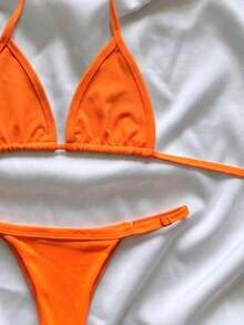 Women's Athens Suplex Curtain Bikini With Regulator - Màu cam neon - Xem 4