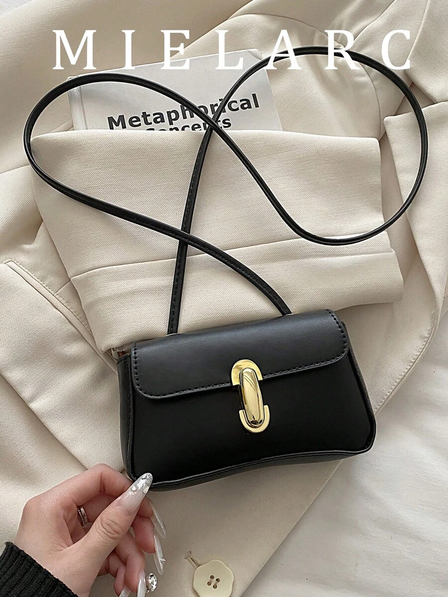 2026新款迷你法棍包，带搭扣，复古别致腋下单肩包，法式时尚斜挎包