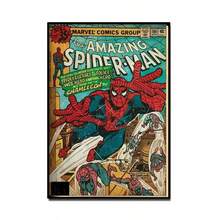 Marvel 1张复古蜘蛛侠漫画海报，复古漫威墙饰，完美的返校、万圣节、圣诞节和生日礼物，送给超级英雄粉丝。 - 彩色 - 查看 7