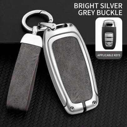 Zinc Alloy Car Key Shell Suitable For Audi A1, A3, A4, A5, A6, A7, A8, Quattro, Q3, Q5, Q7 (2009-2015 Models)