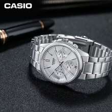 Đồng hồ bấm giờ cổ điển Casio dành cho công sở, hiển thị giờ 12/24, model MMTP-1375D-7A. - Một cỡ - Xem 8