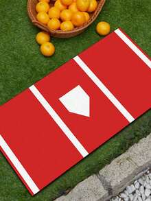 RibasuBB Portable Baseball/Softball Batting Mat, 3*1.5m, With Home Plate Marker, 5mm EVA Backing, Durable PP Artificial Turf, For Indoor/Outdoor Batting Practice - Multicolor - View 8