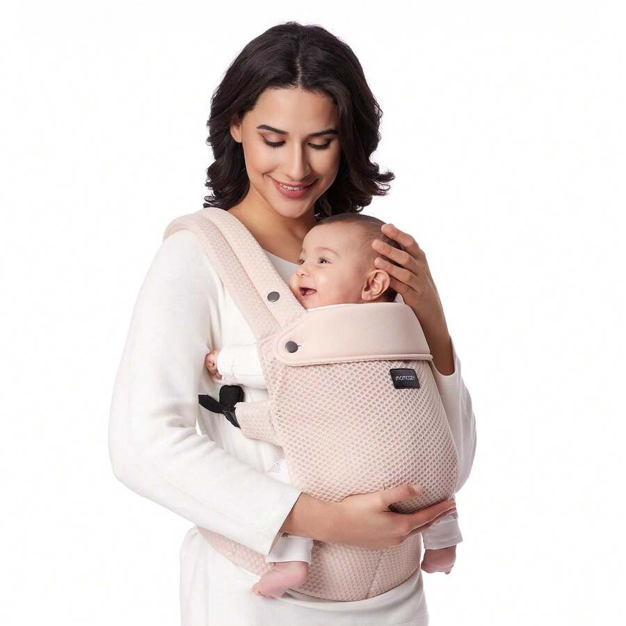 Momcozy حامل الأطفال للرضع والأطفال الصغار - إرجونوميك، مريح وخفيف الوزن، مناسب لوزن من 3 إلى 20 كجم، سهل التركيب، مثالي للأبوة والأمومة بدون استخدام اليدين