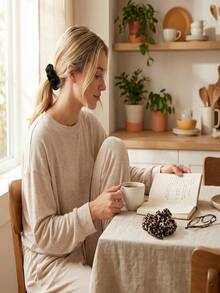 2 pezzi Elastici per capelli con stampa nera e leopardata, accessori per le vacanze, fermacode, elastici per capelli, fasce per capelli - Multicolore - Visualizzare 5
