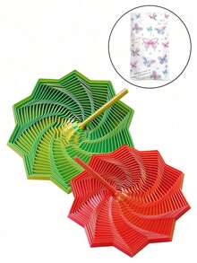 1/2个3D打印螺旋塔，附赠礼品袋，闪亮胡萝卜塔，多边形3D旋转塔，放松桌面摆件，减压道具，办公室装饰，生日礼物，解压玩具，抗压玩具，派对礼品，放松玩具 - 彩色 - 查看 13