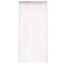 Cortina de cristal de lujo con borlas brillantes, divisor para puerta, ventana y habitación, decoración del hogar, 200x95 cm, 2020 - Gris plateado - Ver 2