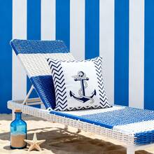 4pcs Anchor Pattern Ocean Throw Pillow Covers - Rope Core Sofa Bed Decor, Anchor Style Cushion Covers, Single-Sided Plush Printed Pillow Shams, No Pillow Insert - 4 Anchors - View 6