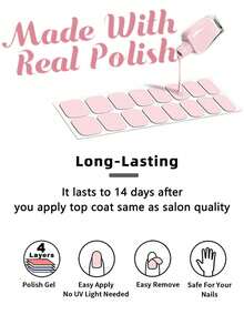 20片装 - 彩虹渐变闪粉美甲贴纸。这款春夏系列采用渐变微闪设计。易于粘贴，非常适合女士在度假、节日、派对、约会或居家美甲时使用。 - 彩色 - 查看 10