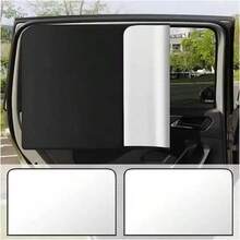 Easypie Selection Bộ 4/2 tấm che nắng từ tính cho ô tô - Màu bạc titan, phù hợp cho xe SUV/Sedan, che nắng phía trước và phía sau. - tấm màn - Xem 3