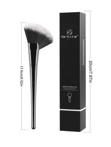 RonShadow 镰刀形扇形化妆刷，柔软粉状腮红高光修容刷，便携式化妆工具 - 彩色 - 查看 11